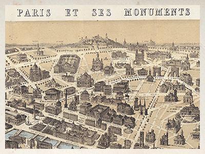 CRT634-Paris monumental map